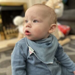 absorbent fleece lined bandana dribble bib for baby