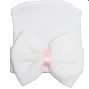 Pink Baby Hat with Pink Bow