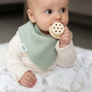 absorbent fleece lined bandana dribble bib for baby