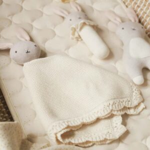 organic bunny comforter cuddle cloth lovey toy Avery Row