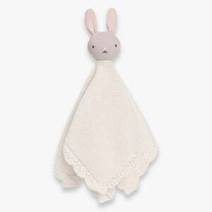 Avery Row GOTS organic bunny rabbit lovey cuddle cloth comforter