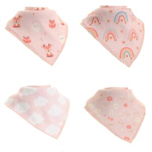 fleece line absorbent dribble proof baby bandana bibs