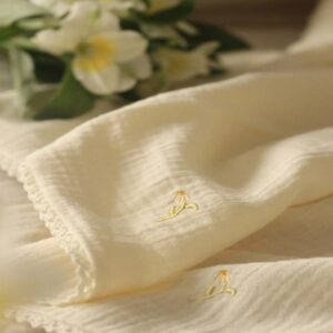 GOTS organic cotton muslin baby blanket