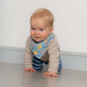 absorbent fleece lined bandana dribble bib for baby