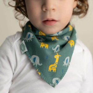 absorbent fleece lined bandana dribble bib for baby