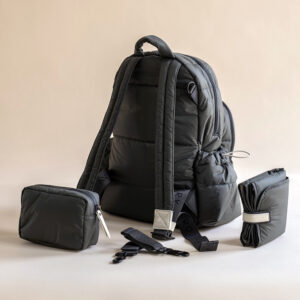 baby changing bag backpack black