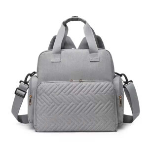 grey baby changing bag backpack nappy diaper bag