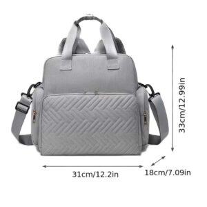 baby changing bag backpack grey