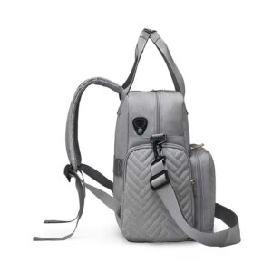 baby changing bag backpack grey
