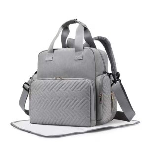 baby changing bag backpack grey