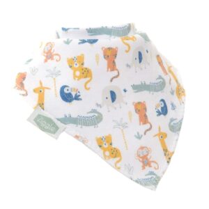 absorbent fleece lined bandana dribble bib for baby