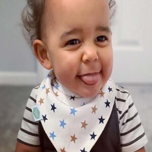 absorbent fleece lined bandana dribble bib for baby