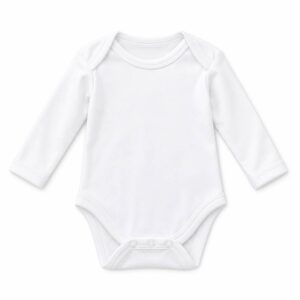 GOTS organic baby bodysuit vest long sleeves