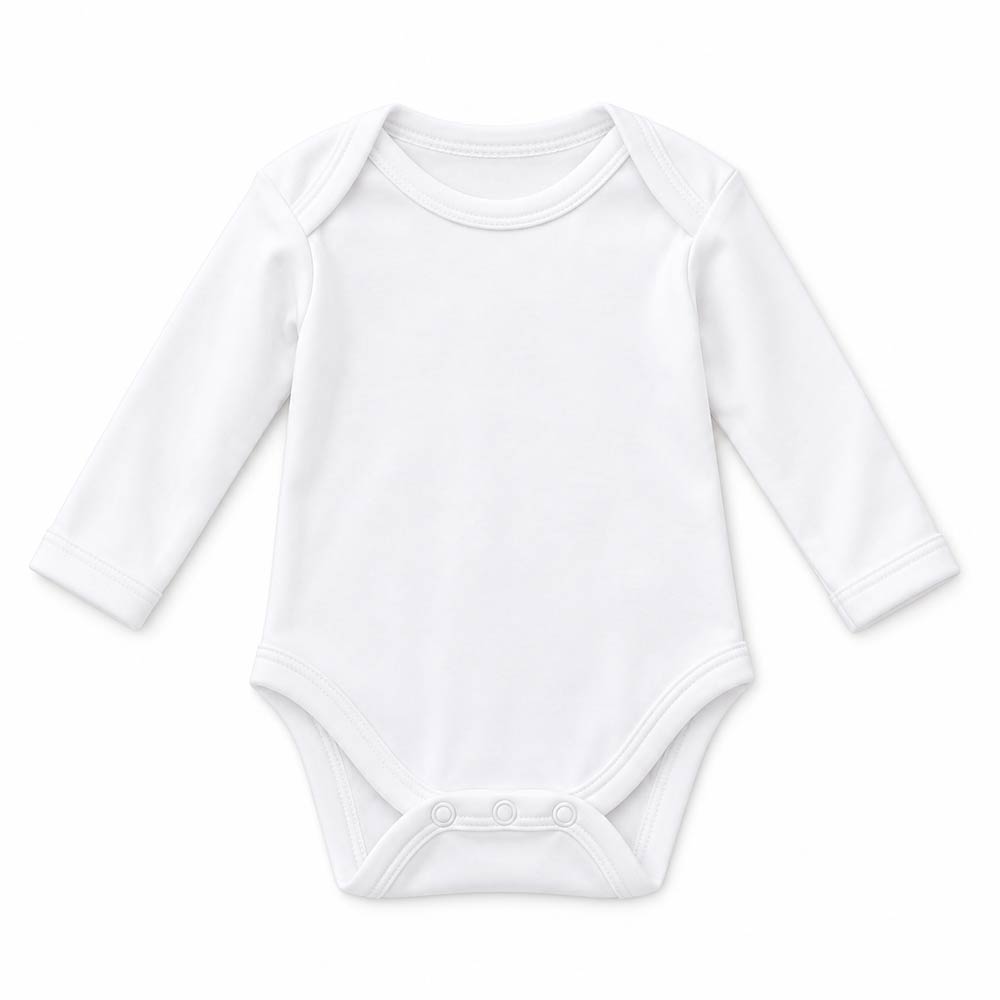 GOTS organic baby bodysuit vest long sleeves