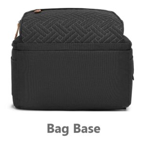 black baby changing backpack nappy bag