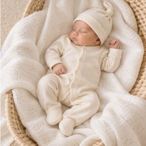 little cream gift set baby shower and new baby unisex and boy and girl