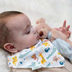 absorbent fleece lined bandana dribble bib for baby