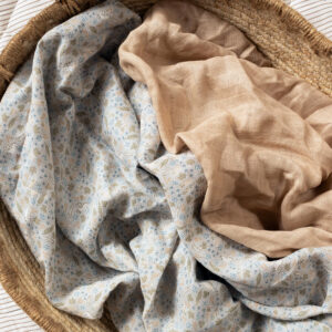 extra large GOTS organic baby muslin