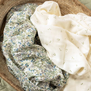 GOTS organic large muslin swaddle cloths Avery Row