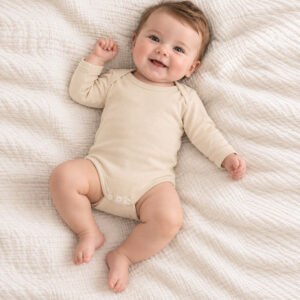 organic cotton baby bodysuit vest clothes boy and girl