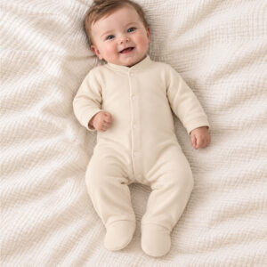 organic cotton baby sleepsuit all in one onesie unisex for girls and boys