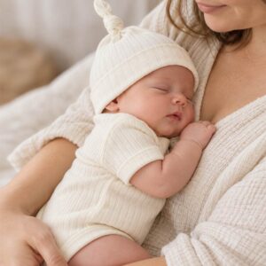 cotton baby hat marshmallow